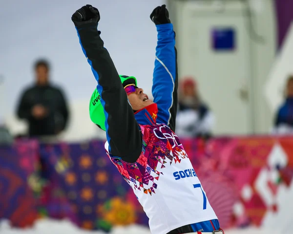 Sci freestyle. Aerials Qualificazione maschile — Foto Stock