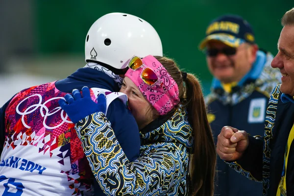 Sci freestyle. Aerials Qualificazione maschile — Foto Stock