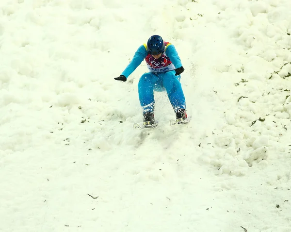 Freestyle Skiing. Men's Aerials Qualification — Stock Photo, Image