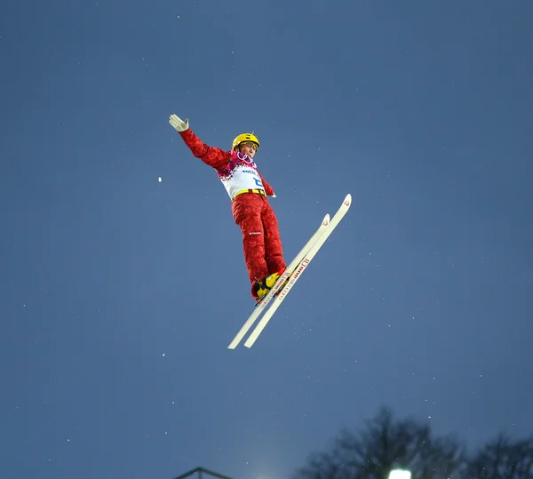 Freestyle skidåkning. Kvalspelet till antenner — Stockfoto