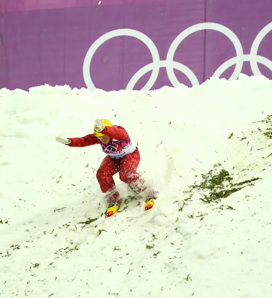 Freestyle Skiing. Men's Aerials Qualification — Stock Photo, Image