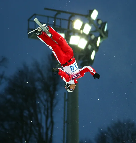 Sci freestyle. Aerials Qualificazione maschile — Foto Stock