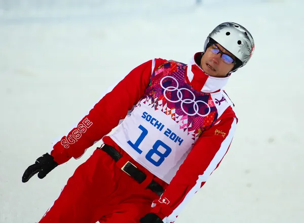 Freestyle-Skiing. Qualifikation für Männer-Luftgewehr — Stockfoto