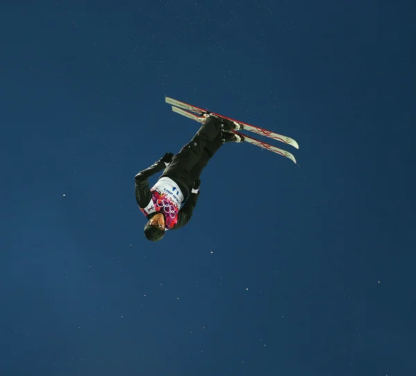 Freestyle Skiing. Men's Aerials Qualification — Stock Photo, Image