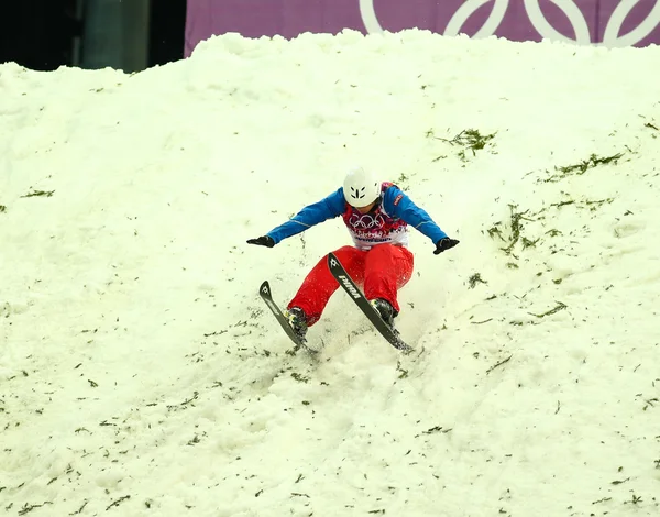 Freestyle skidåkning. Kvalspelet till antenner — Stockfoto