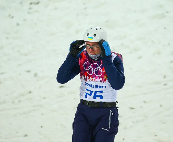 Freestyle Skiing. Men's Aerials Qualification — Stock Photo, Image