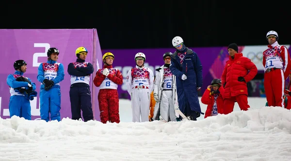 Ski acrobatique. Finale des sauts masculins — Photo