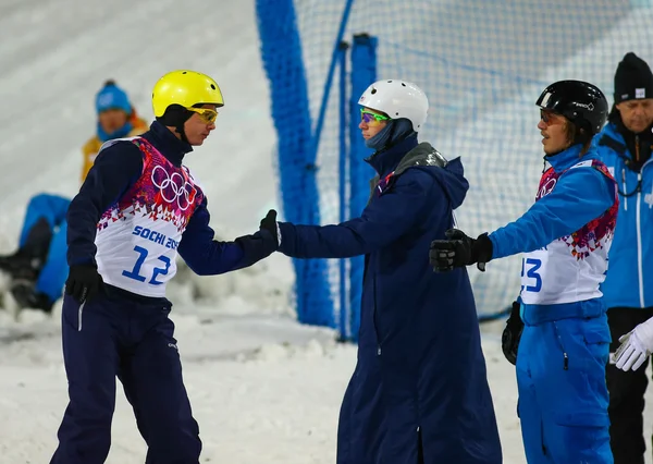 Sci freestyle. Finale Aerials maschile — Foto Stock