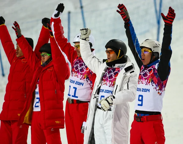 Sci freestyle. Finale Aerials maschile — Foto Stock