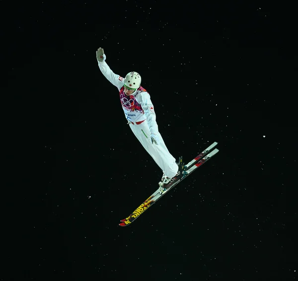 Vrije stijl skiën. mannen antennes definitieve — Stockfoto