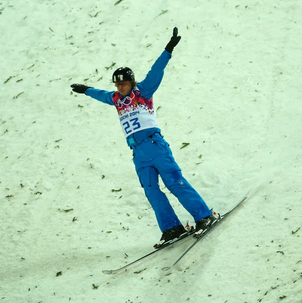 Ski acrobatique. Finale des sauts masculins — Photo