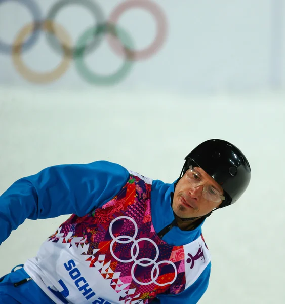 Freestyle Skiing. Men's Aerials Final — Stock Photo, Image