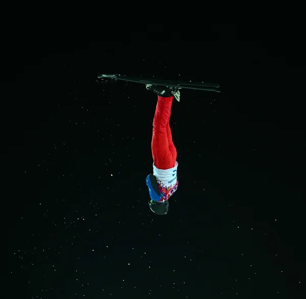 Ski acrobatique. Finale des sauts masculins — Photo