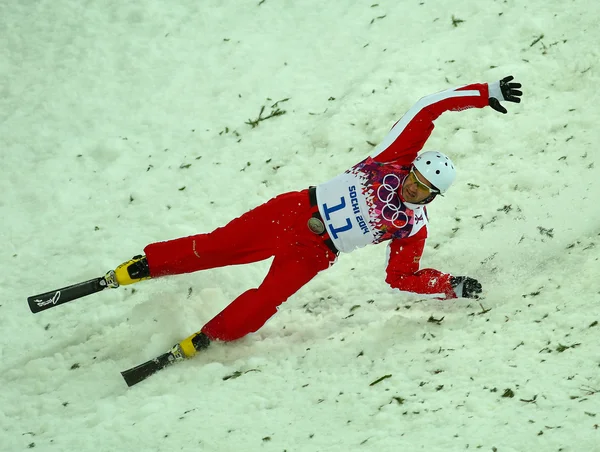 Freestyle Skiing. Men's Aerials Final — Stock Photo, Image