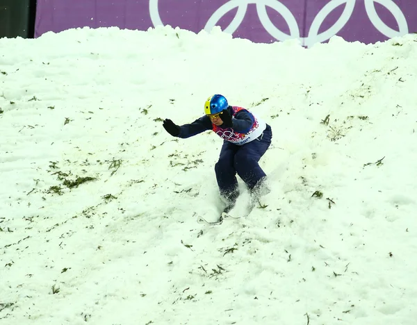 Ski acrobatique. Finale des sauts masculins — Photo