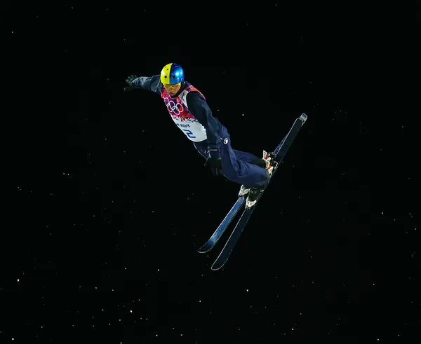 Freestyle Skiing. Men's Aerials Final — Stock Photo, Image