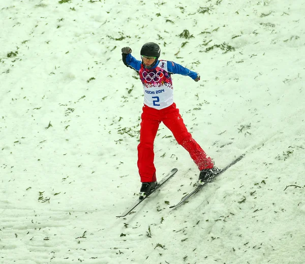 Freestyle Skiing. Men's Aerials Final — Stock Photo, Image