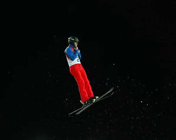 Ski acrobatique. Finale des sauts masculins — Photo