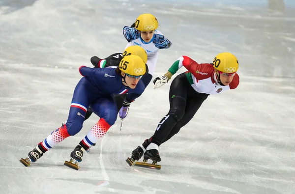 Ladies' 1000 m series shorttrack reeksen — Stockfoto