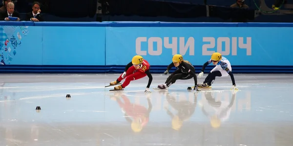 Ladies' 1000 m series shorttrack reeksen — Stockfoto