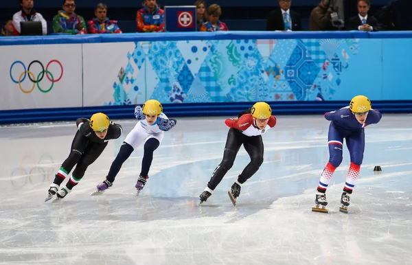 Ladies' 1000 m Heats Short Track Heats — Stock Photo, Image