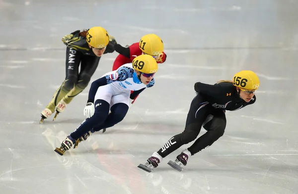 Ladies' 1000 m series shorttrack reeksen — Stockfoto