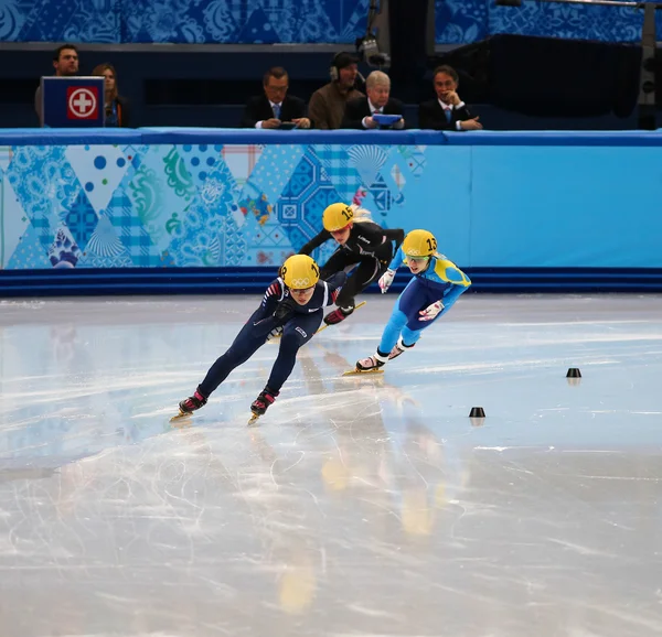 Ladies' 1000 m Heats Short Track Heats — Stock Photo, Image