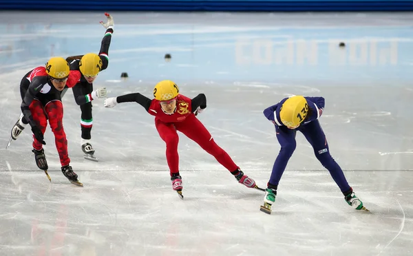 Ladies' 1000 m Heats Short Track Heats — Stock Photo, Image