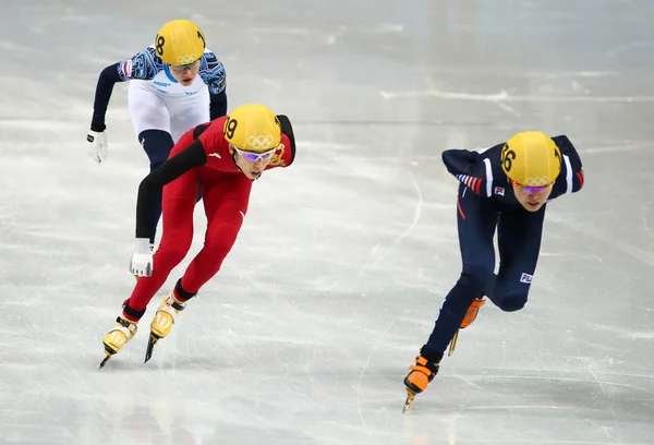 Ladies' 1000 m series shorttrack reeksen — Stockfoto