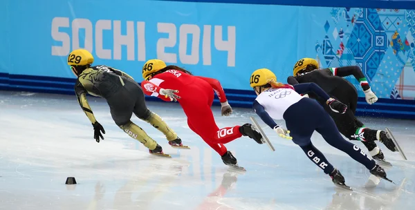 1000-m-Rennen der Damen — Stockfoto