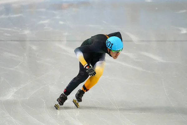 Men's 500 m Short Track Heats — Stock Photo, Image