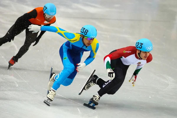 男子 500 m ショート トラック加熱 — ストック写真