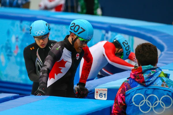 500 m Short Track Heats Masculinos — Fotografia de Stock