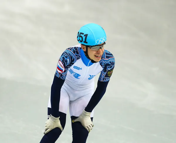 Hombres 500 m Pista Corta Calentamientos —  Fotos de Stock