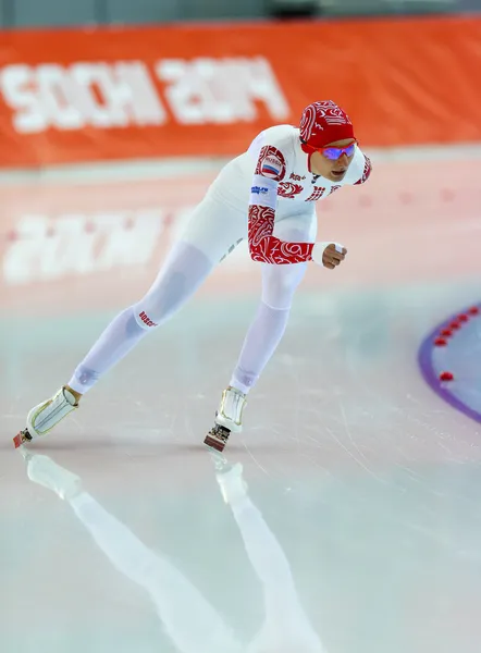 Speed Skating. Ladies' 5000 m — Stock Photo, Image