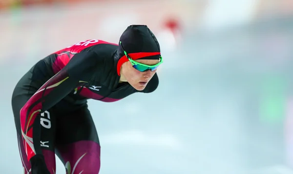 Hastighetsåkning på skridskor. damer 5000 m — Stockfoto