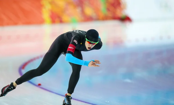 Schaatsen. Ladies' 5000 m — Stockfoto