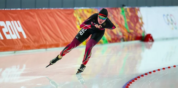 Speed Skating. Ladies' 5000 m — Stock Photo, Image