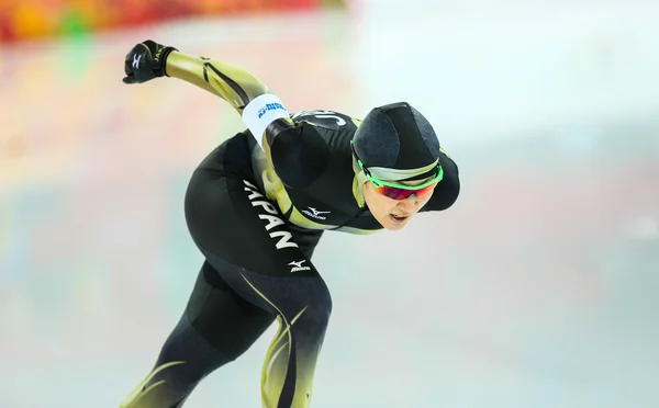 Hastighetsåkning på skridskor. damer 5000 m — Stockfoto