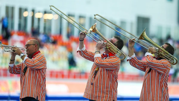 Holenderska orkiestra dęta na 5000 m kobiet Łyżwiarstwo — Zdjęcie stockowe