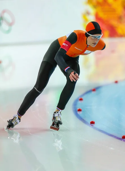 Schaatsen. Ladies' 5000 m — Stockfoto