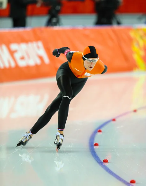 速度滑冰。女子 5000 米 — 图库照片