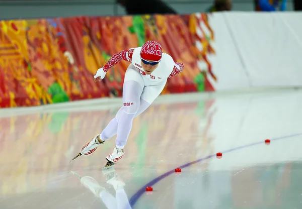 Patinação de velocidade. 5000 m de senhoras — Fotografia de Stock