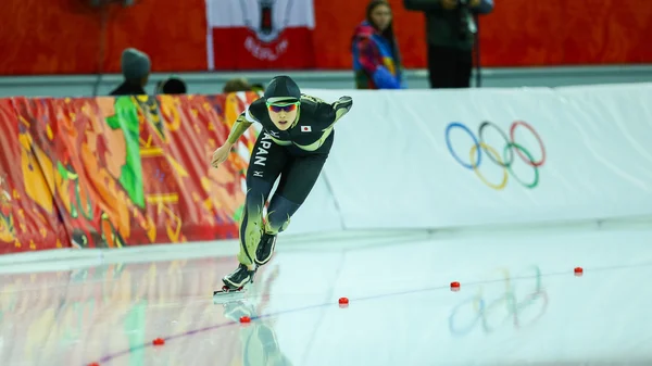 Patinação de velocidade. 5000 m de senhoras — Fotografia de Stock