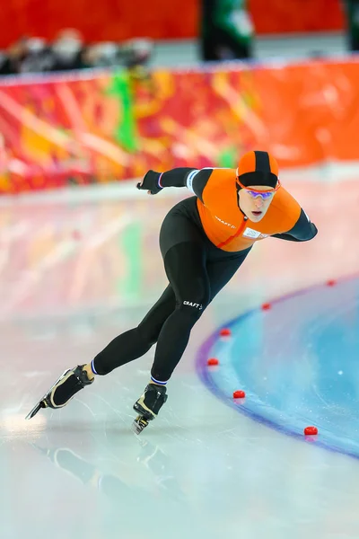 Hastighetsåkning på skridskor. damer 5000 m — Stockfoto