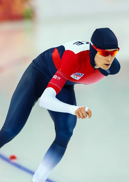 Speed Skating. Ladies' 5000 m — Stock Photo, Image