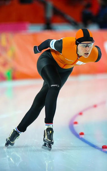 Speed Skating. Ladies' 5000 m — Stock Photo, Image