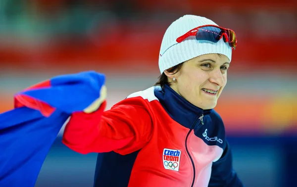 Speed Skating. Ladies' 5000 m — Stock Photo, Image