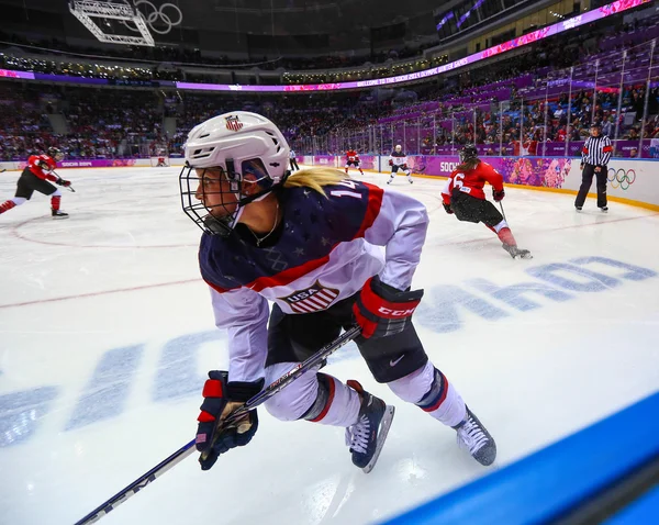 Hockey su ghiaccio. Medaglia d'oro delle donne gioco — Foto Stock