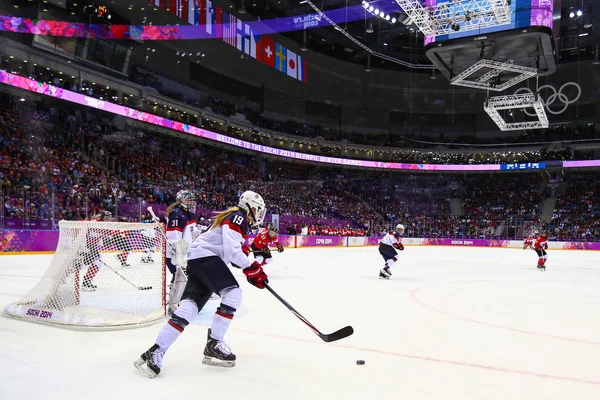 Ice hockey. Women's Gold Medal Game — Stock Photo, Image